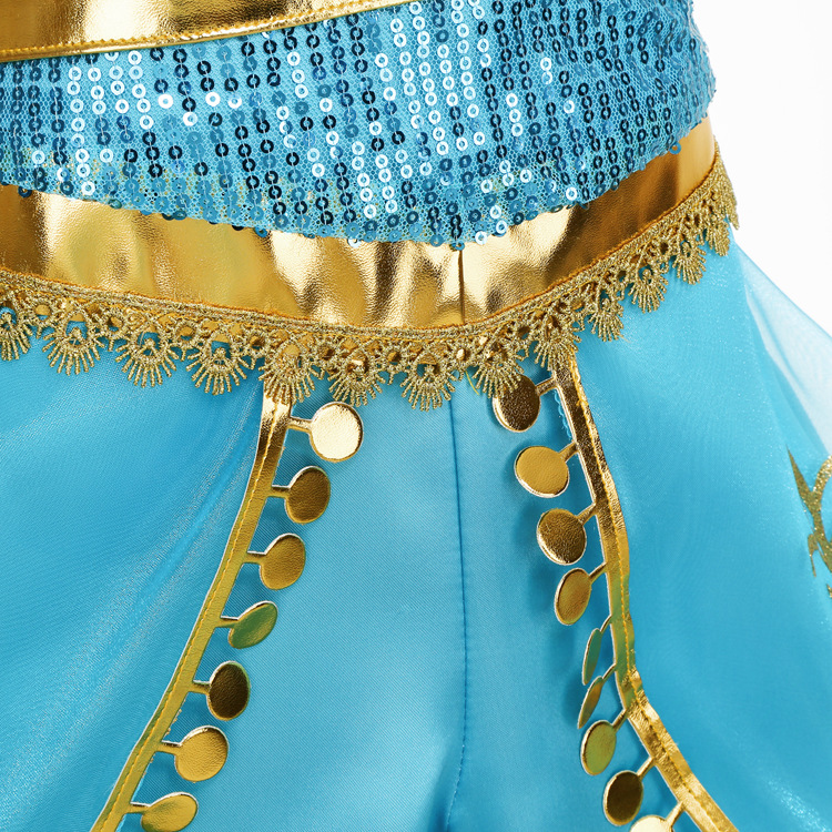 20223 foreign trade Girl Aladdin cosplay jasmine jasmine princess two-piece performance suit a generation