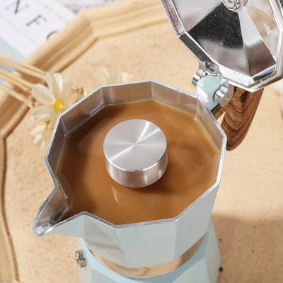 Anti-swapping lid aluminum Moka coffee pot splash guard 304 stainless steel moka pot special anti-spray cap can be fixed logo