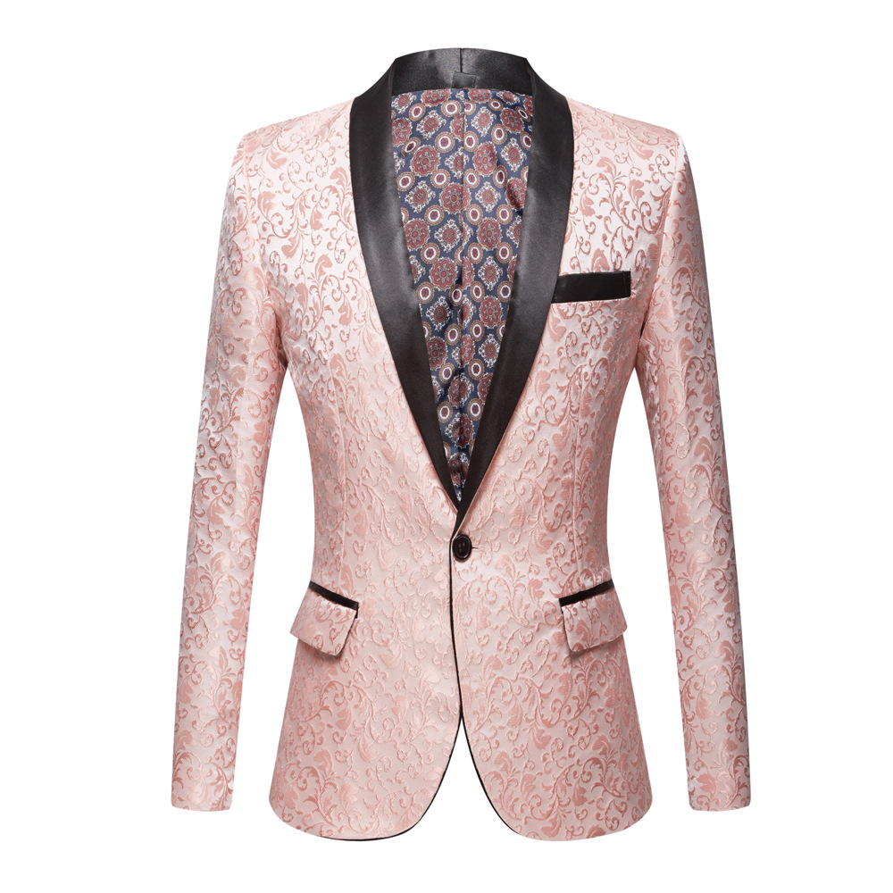 European and American men's Jacquard shallows collar multi-color optional