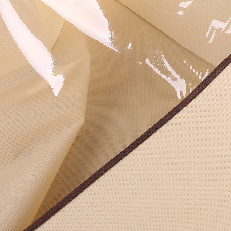 Non-woven bag home textile zipper tote bag transparent four-piece quilt quilt packaging storage dust bag customization
