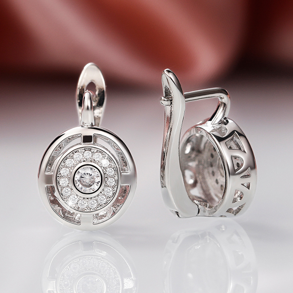 Gioielli unisex Moda moda orecchini zircone multicolore temperamento orecchini cristallo gioielli_voghion.com