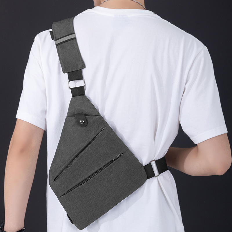 Gun Bag Chest Bag Amazon Cross-border New Outdoor Casual Chest Satchel Lightweight Simple Large Capacity Underarm Chest Bag