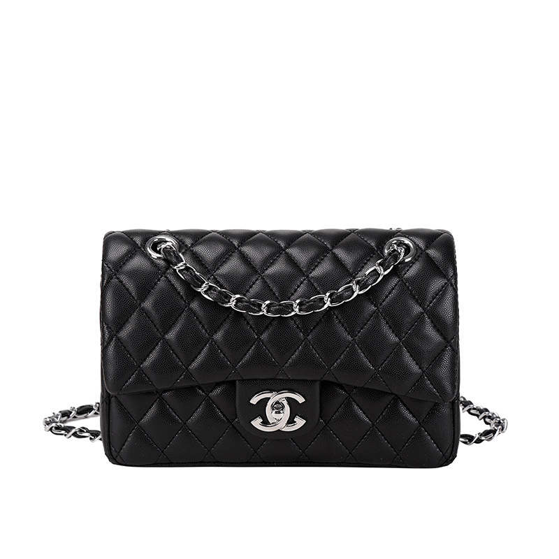 Women's Bag 2023 New Fashion Rhomboid Bag Chanel Style High-end All-match Shoulder Crossbody Bag Chain Bag for Women