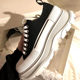McQueen Canvas Shoes Women's Spring 2024 Thin Breathable Elevated Platform Platform Sports Casual Couple Torre Shoes