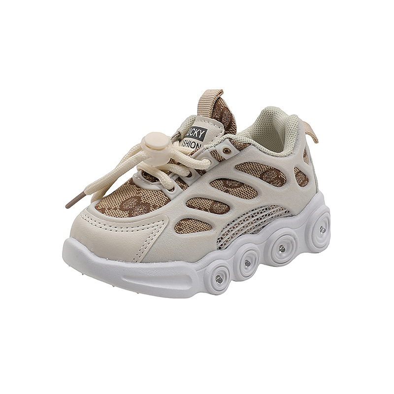 Children's sneaker light-on children's shoes Boys 1-5 years old little girls daddy shoes factory in stock wholesale spring and autumn single shoes
