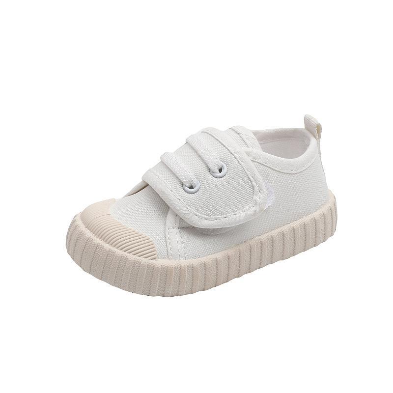 Children's canvas shoes 2024 spring and autumn new boys and girls cloth shoes small white shoes indoor shoes children's shoes tide cross-border