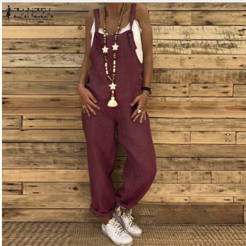 Cross-border 2024 Autumn and Winter Foreign Trade Explosions European and American Women's Fashion Casual Loose Suspender Pants plus size Strap Pants