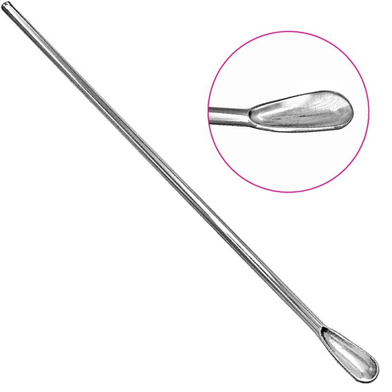 Stainless steel concave ear spoon fishing gear accessories ear cleaning beauty makeup tool bait small medicine powder spoon concave ear spoon