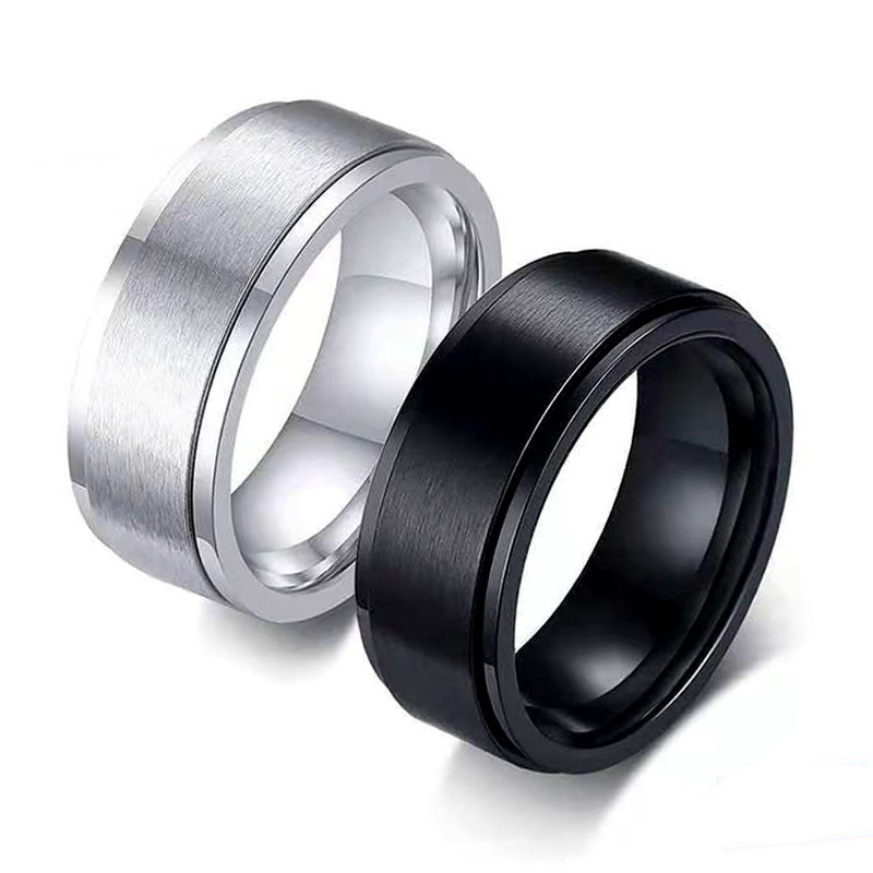 Матовое кольцо из нержавеющей стали, аксессуар, Amazon, 8mm