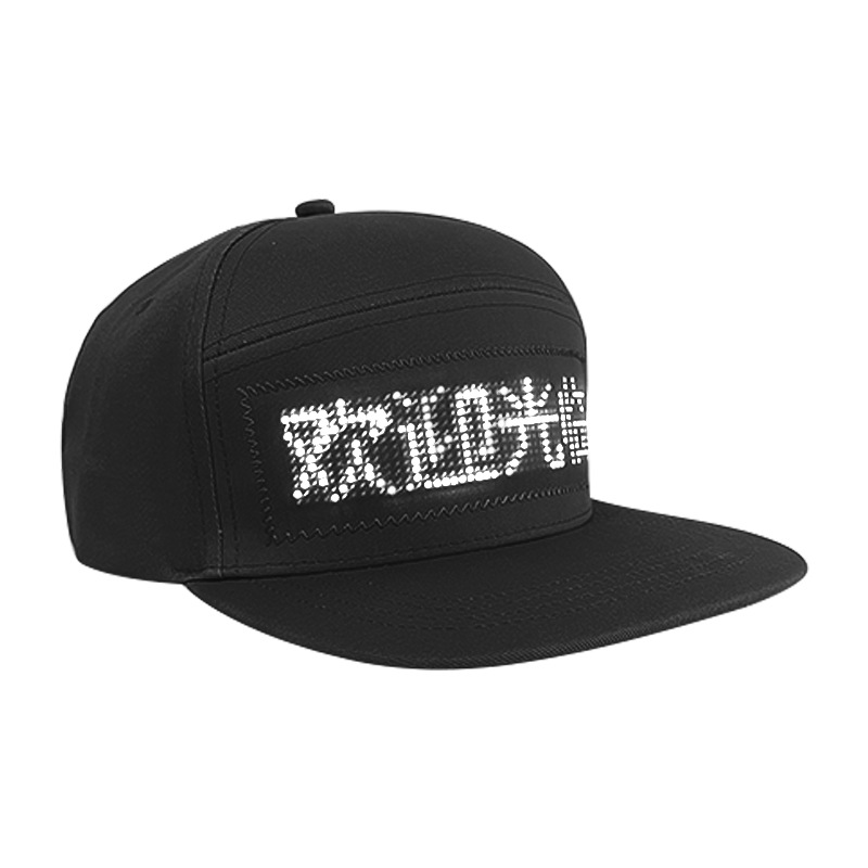 in stock supply LED luminous hat mobile phone send LED advertising hat wireless send cotton LED hat