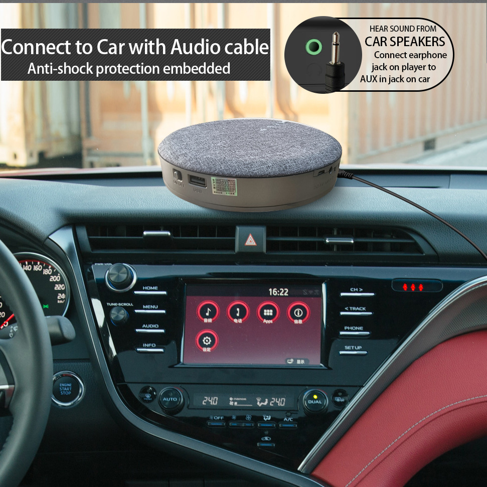 Portable DVD/CD player supports Bluetooth and U disk playback for learning and entertainment. Cross-border CD player