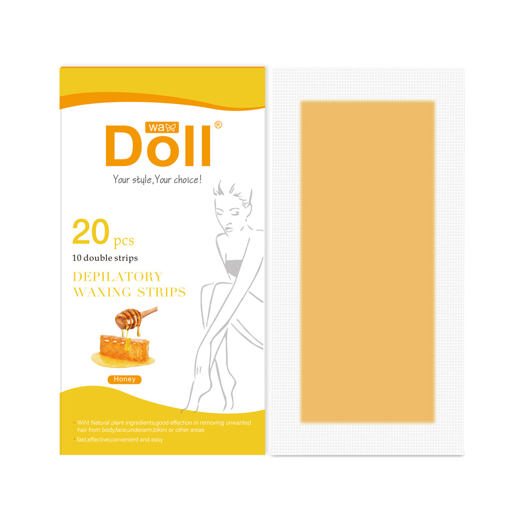 Cross-border Hot Sale New Hair Removal Wax One-time Quick Hair Removal Beeswax Portable Hair Removal Rosin Double-sided Hair Removal Wax Paper