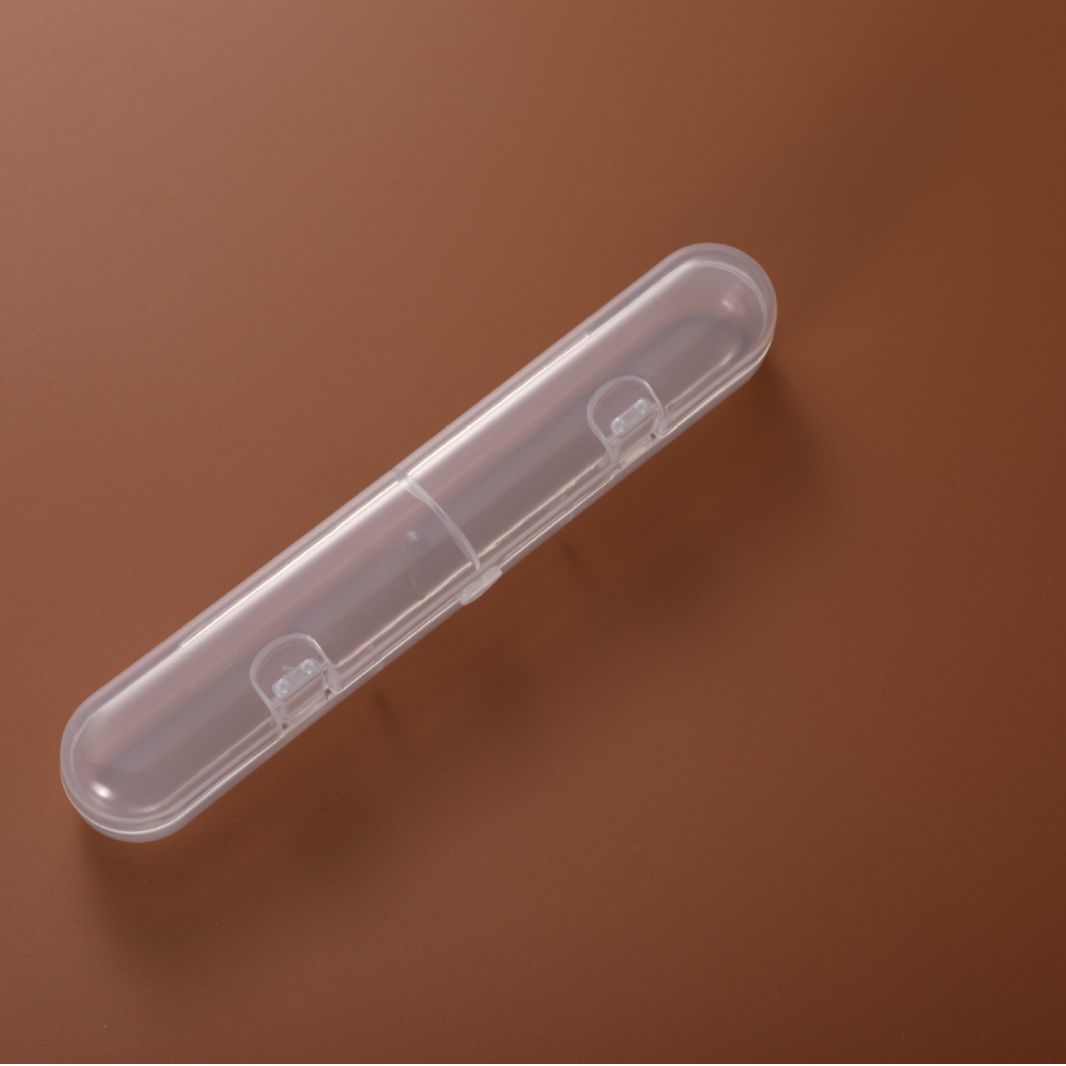 Factory direct baby spoon storage box silicone spoon high permeability PP plastic box single spoon packaging box