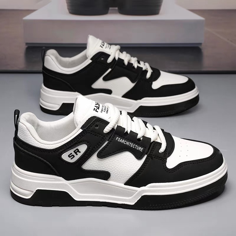 Summer Men's Shoes New Breathable Shoes Men's Korean-style Trendy All-match White Shoes Platform Sneakers Casual Sneakers