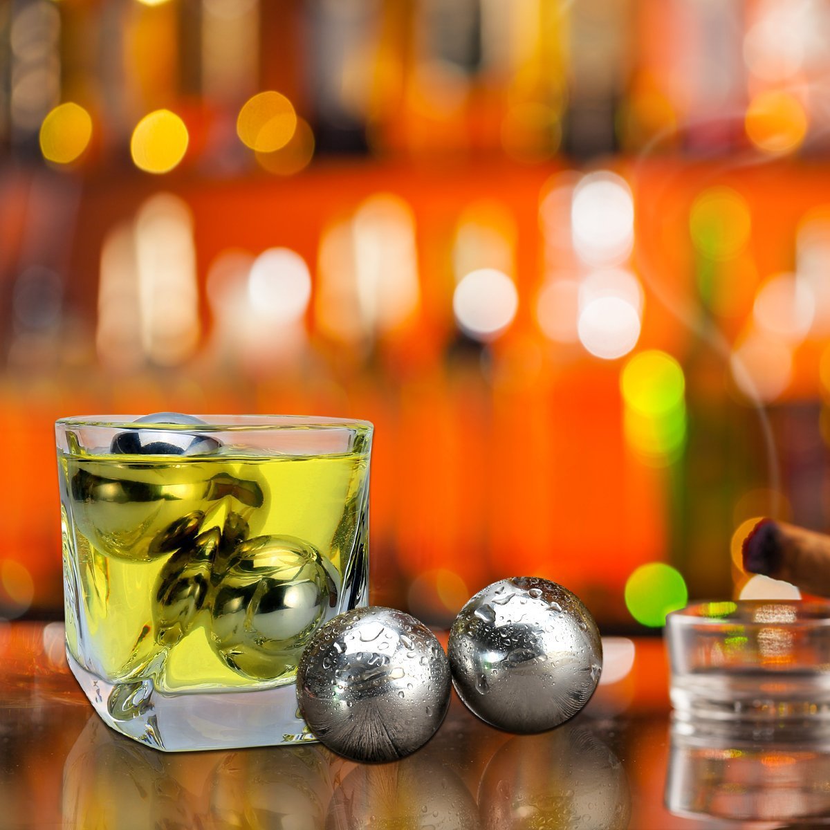 Spot 304 stainless steel ice hockey (25.4mm) ice whiskey metal ice creative bar ice wine Stone