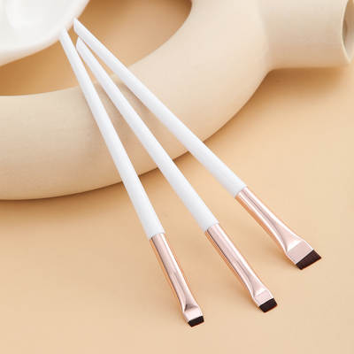 Cross-border hot 3-piece blade eyeliner brush oblique eyebrow brush outline eyeliner brush ultra-thin eye shadow brush makeup brush