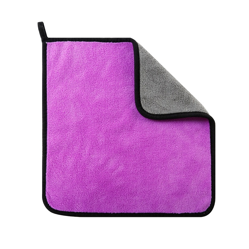 Spot wholesale 30*40 coral fleece double-sided car towel clean car towel thick absorbent car towel