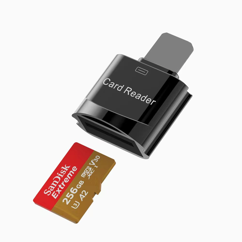 For Apple iphone card reader OTG card reader Micro SD/TF memory card storage card converter