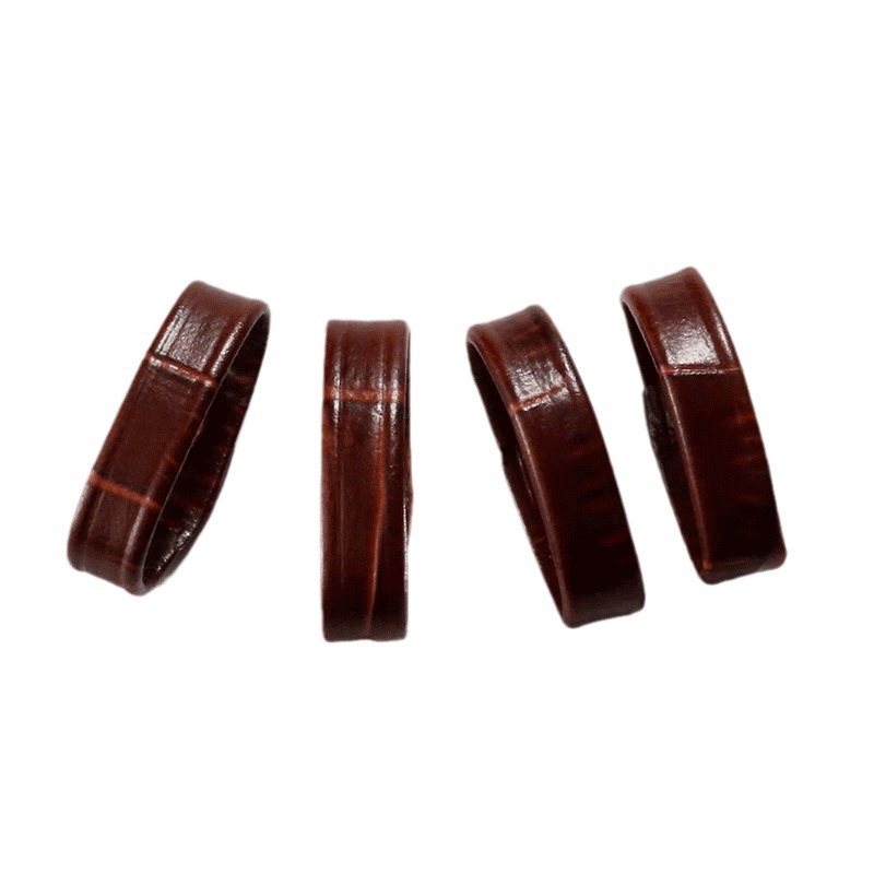 Black brown red white blue leather watch with leather ring wholesale 24mm14mm18mm22mm16mm20mm