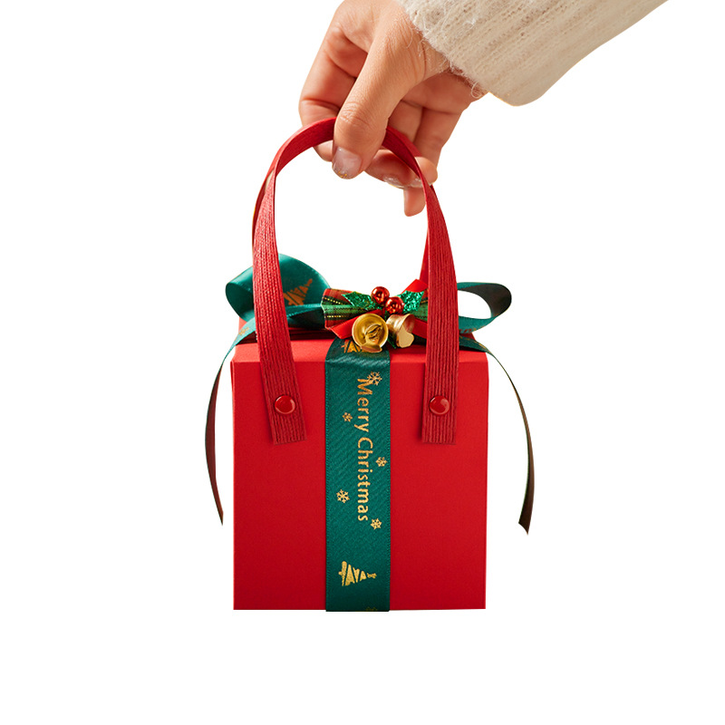 Christmas Eve Gift Box Apple Box Gift Box Candy Gift Packaging Portable Gift Empty Box in stock