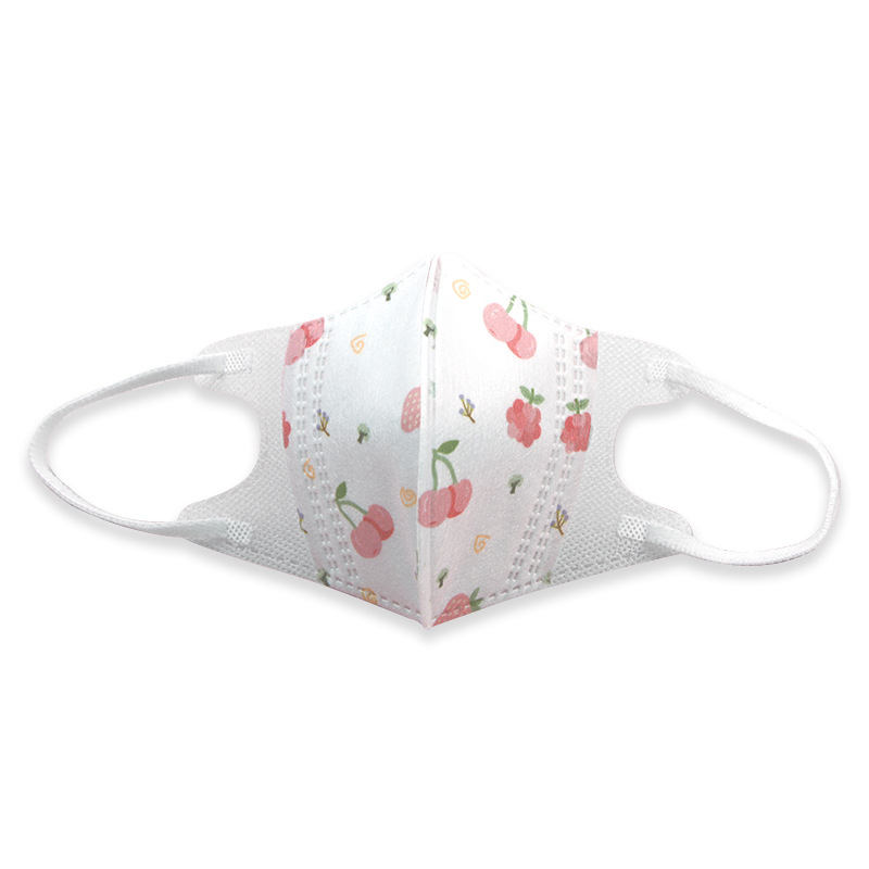 3d Four-Layer Disposable Mask Children's Three-Dimensional Seersucker for Boys and Girls New Cartoon Color Printed Mask