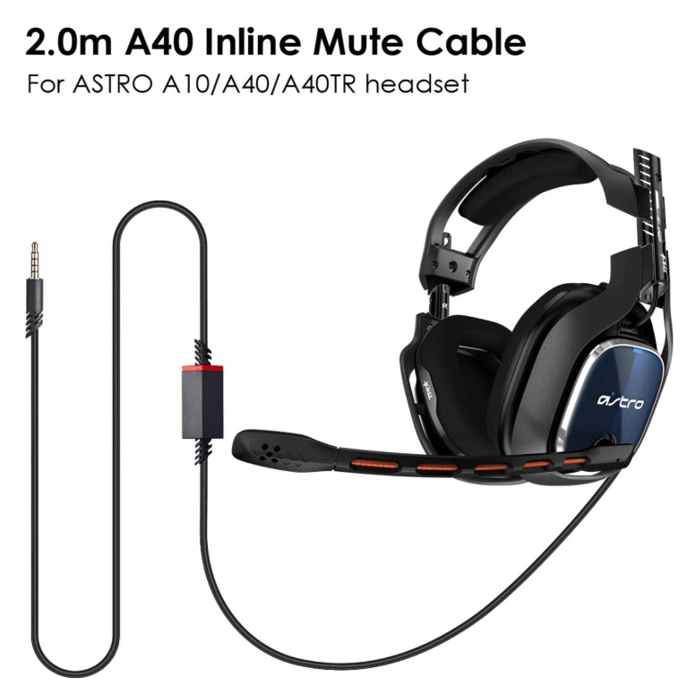 Applicable to A10 A30 A40 A50 game earphone cable slider mute function game cable audio cable link cable