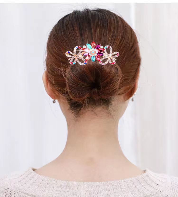 Hair Comber National style comb female hairpin antique hair clip alloy hair pin five-tooth hair clip wholesale