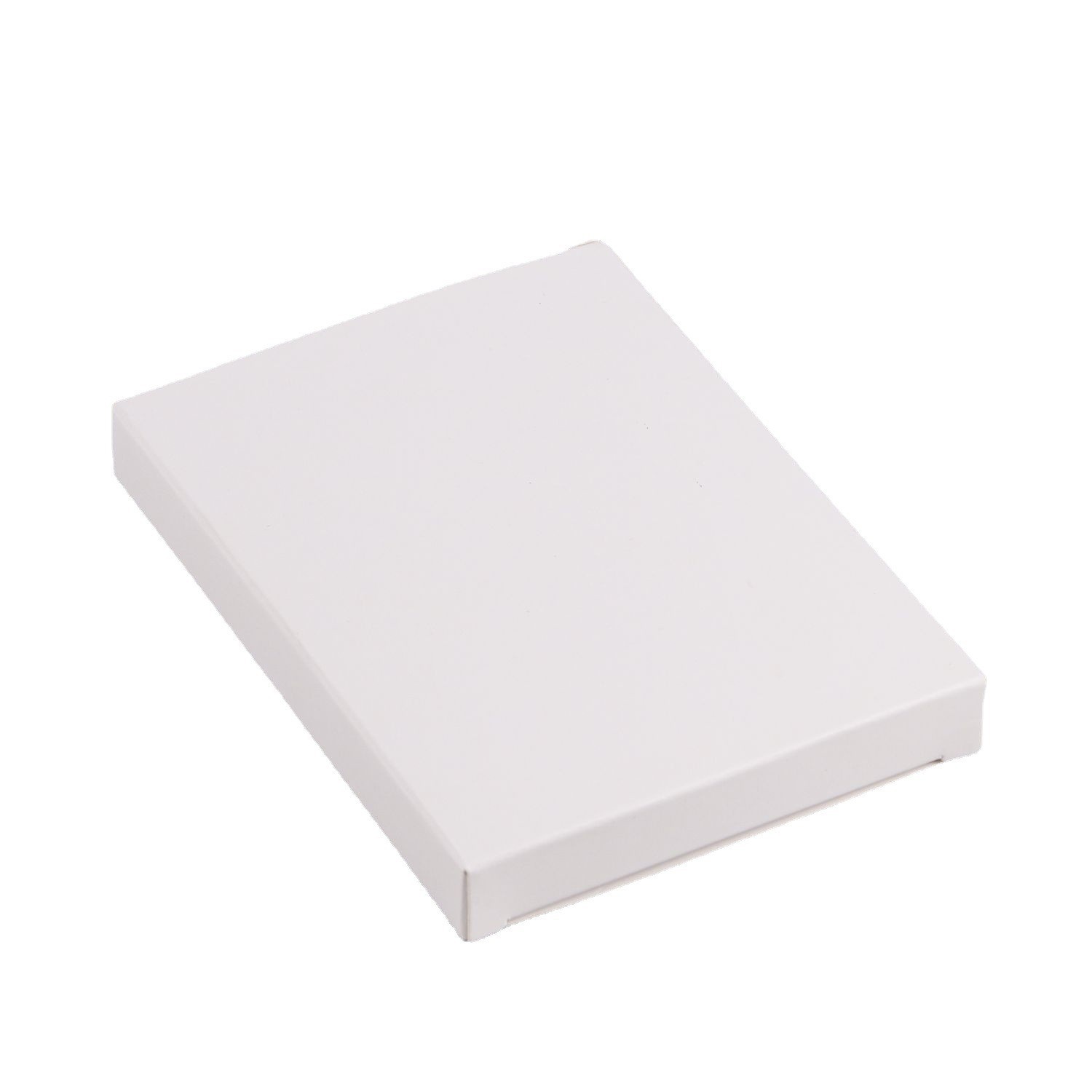191-200mm universal blank box in stock wholesale 350g white cardboard packing box color printing double plug box printing