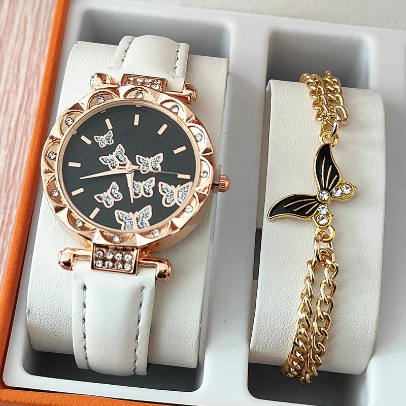 Duoduo cross-border SHEIN hot fashion butterfly women's bracelet watch European and American hot selling matching fashion watch