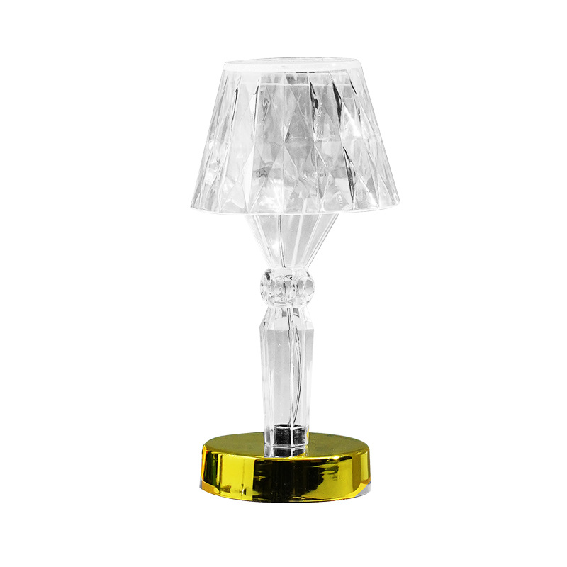 Crystal table lamp projection lamp atmosphere lamp Net Red Diamond lamp bedroom ins romantic bedside lamp LED lamp night light