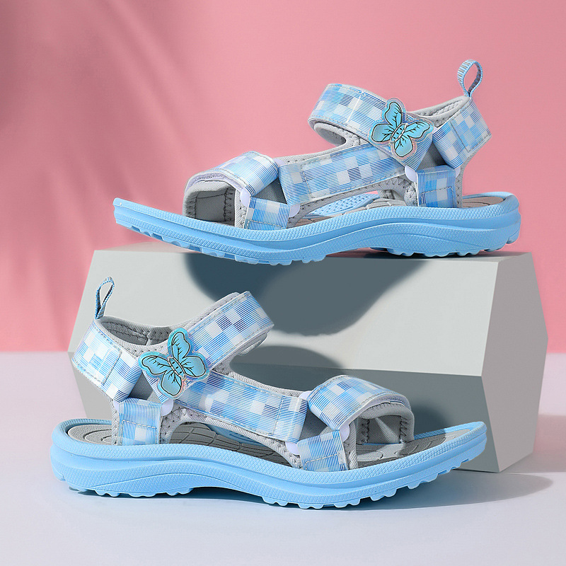 2023 Summer Girls New sandals 25-38 light Fashion Women's Beach princess shoes summer cross-border supply