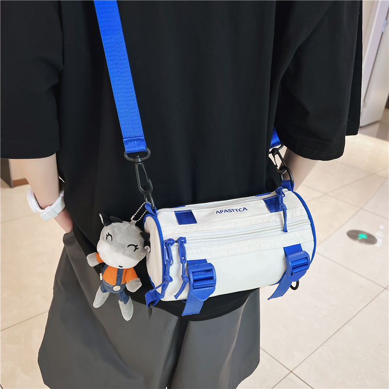 Fashionable Cool Functional Tooling Bag Couple's Large Capacity Shoulder Crossbody Bag Japanese Street Harajuku College Students Casual Bag