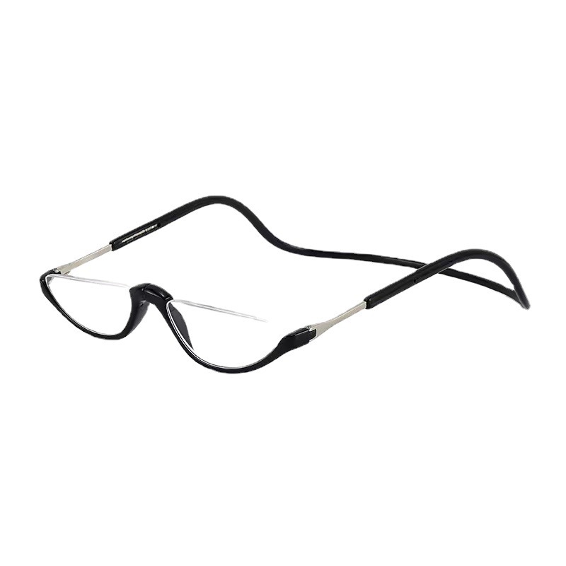 クロスボーダーの新型ファッションは首の老眼鏡の磁石を掛けて便利に老人の眼鏡の半月の形のメーカーの直接販売の潮を読みます。|undefined