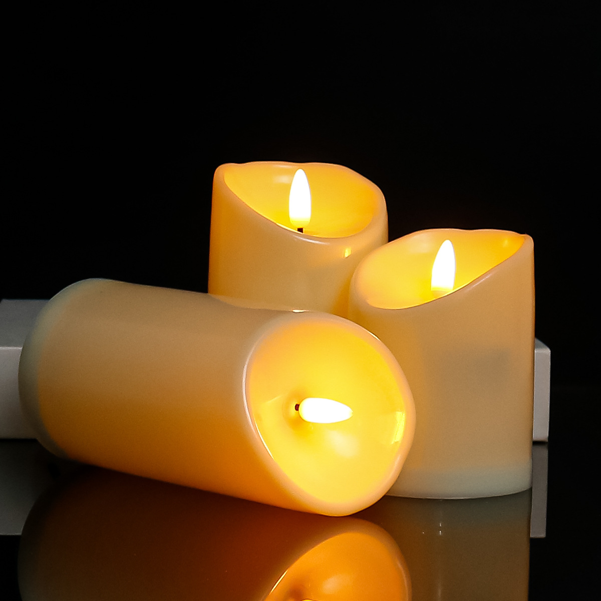 Led electronic candle lights Christmas Halloween party atmosphere layout supplies simulation candle lights wedding atmosphere lights