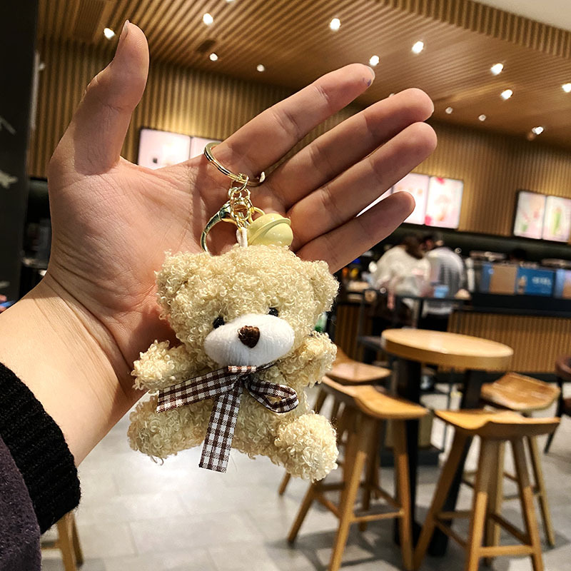 Bear Doll Pendant Plush Doll Lolita Cartoon Keychain Creative Children Commodity Key Chain Wholesale