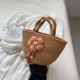Girl flower bag khaki bag