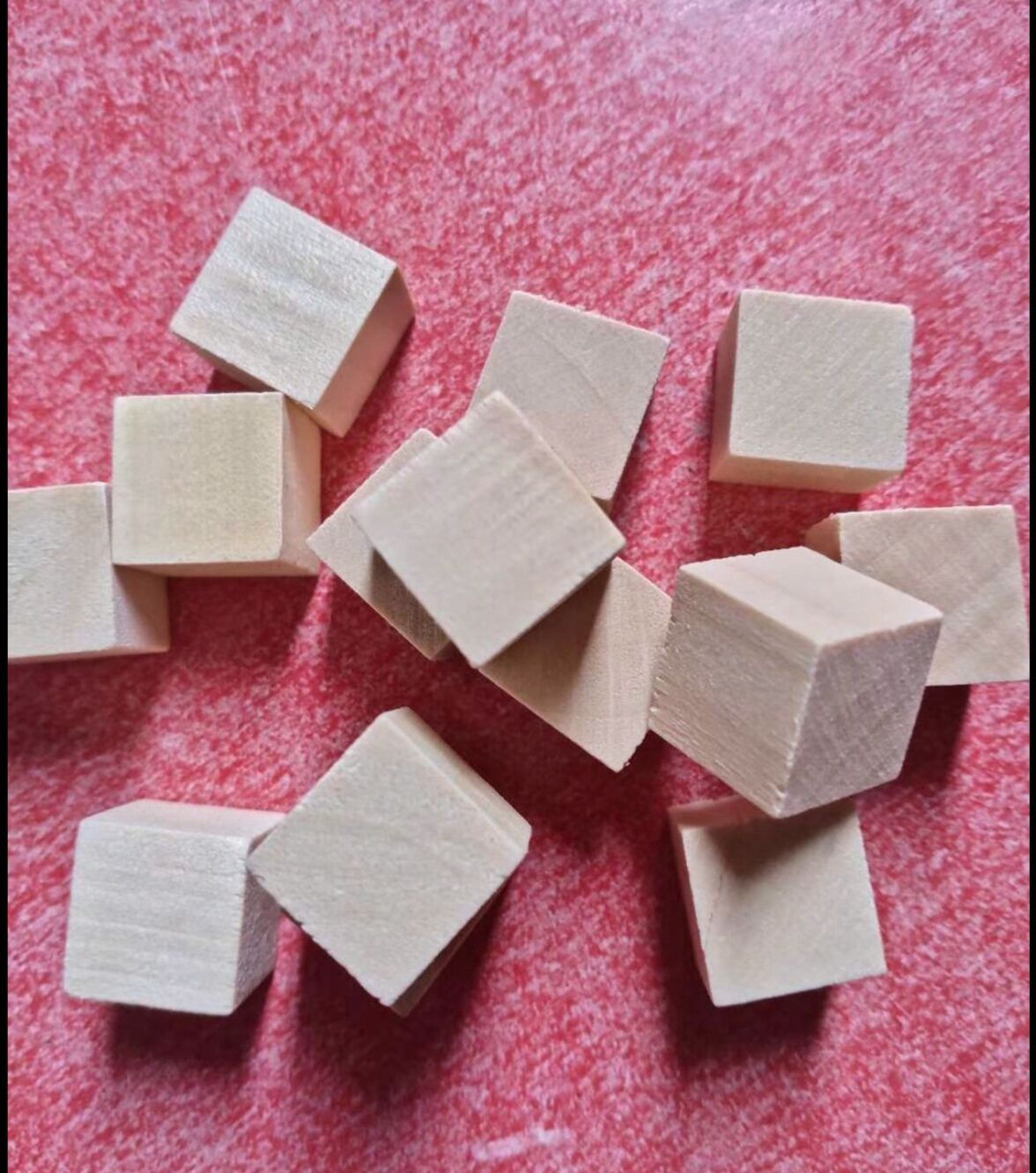 Square small wooden block 2cm DIY material Pine 3cm 4cm 5cm 6cm size wooden square
