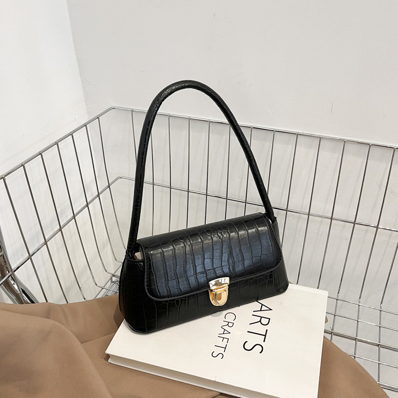 Women's bag wholesale 2022 summer Internet celebrity popular new trendy Korean style all-match stone pattern Fashion shoulder bag underarm bag