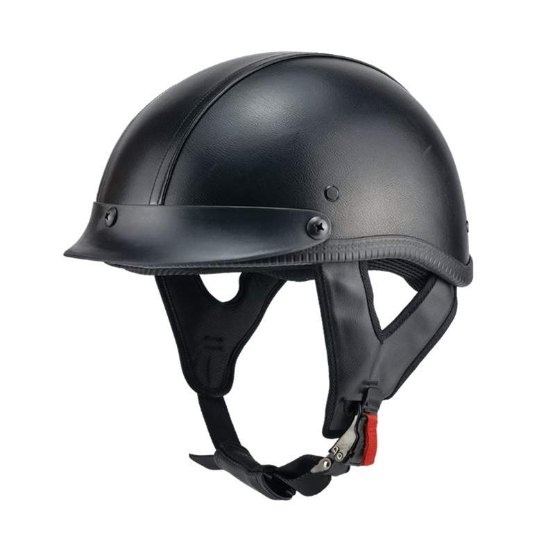 Cross-border foreign trade version American retro half helmet leather helmet scooter half cover Summer men and women