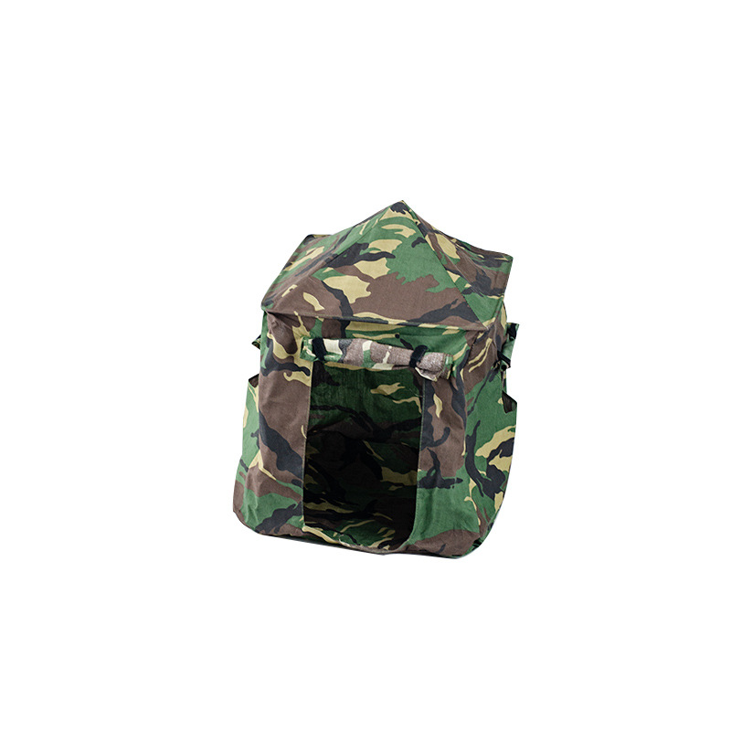 6 points soldier tent epidemic prevention and isolation scene toy field camouflage security guard box DIY scene toy