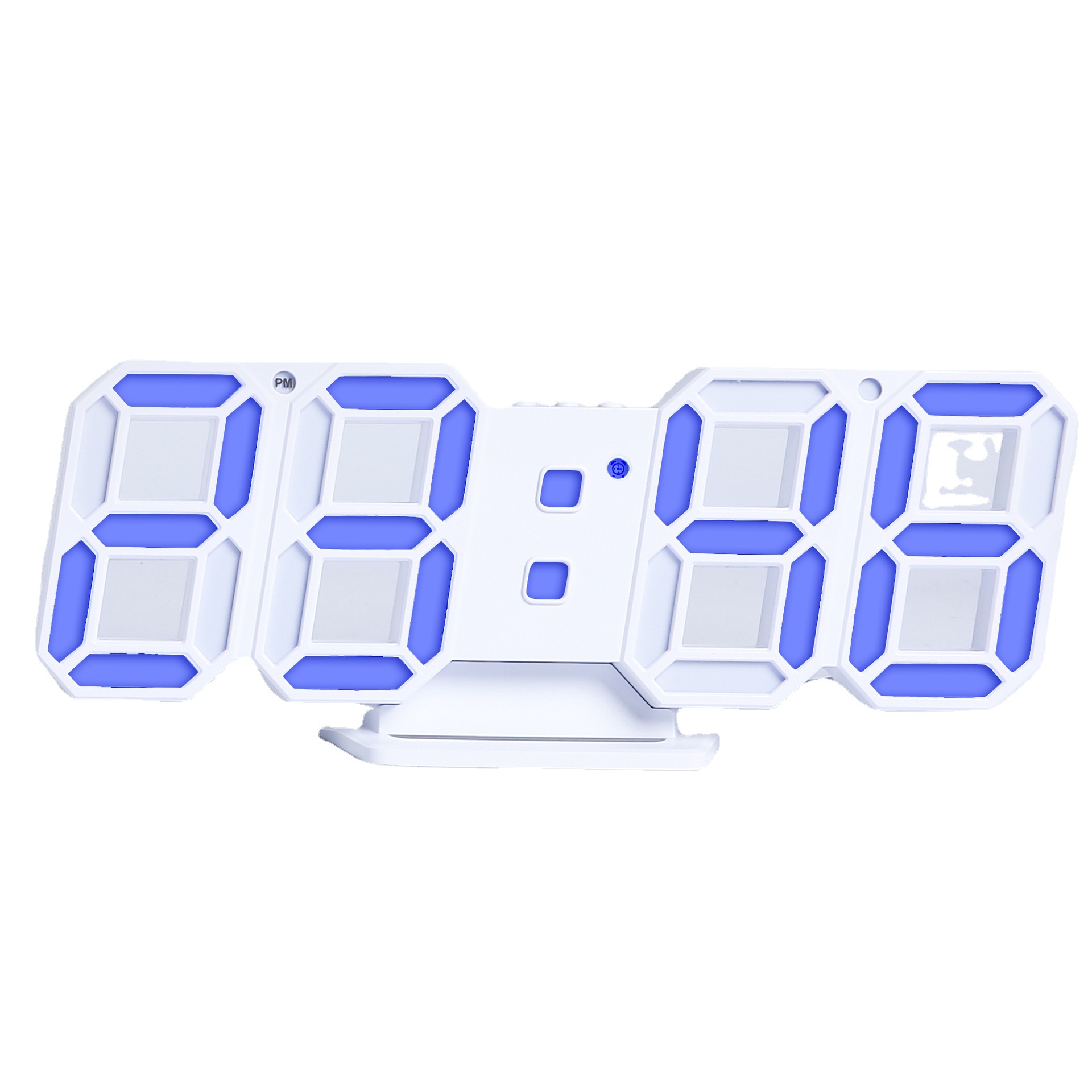 Supply Korean creative 3D clock LED digital clock plug-in wall stereo clock simple fashion clock