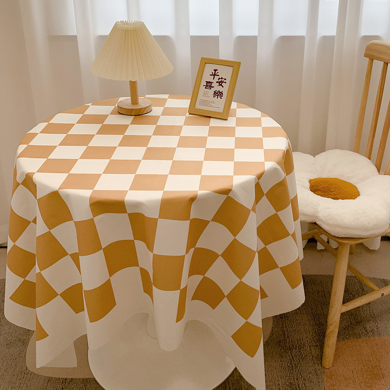 棋盤のテーブルクロスins風網の赤い格子のテーブルクロスの学生寮の本のテーブルクロスのテーブルのテーブルクロスのテーブルのテーブルのテーブルのマット|undefined