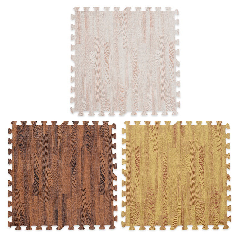 Environmental Protection EVA Imitation Wood Pattern Splicing Floor Mat Foam Children's Crawling Mat Home Crawling Mat Puzzle Thickened Carpet