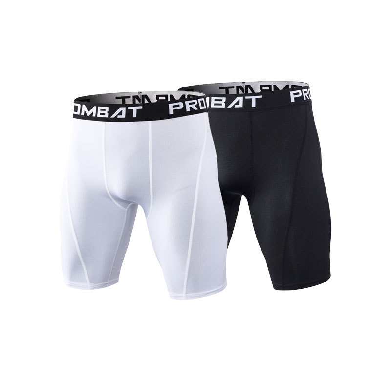 Men's Colorful Five-point Pants Running Training Basketball Yoga Shorts High Elastic Sweat-wicking Compression Tight Sports Pants