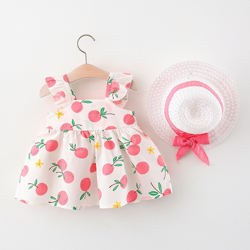 Summer New Princess strap dress baby cotton skirt selling children's clothing a generation of 1057