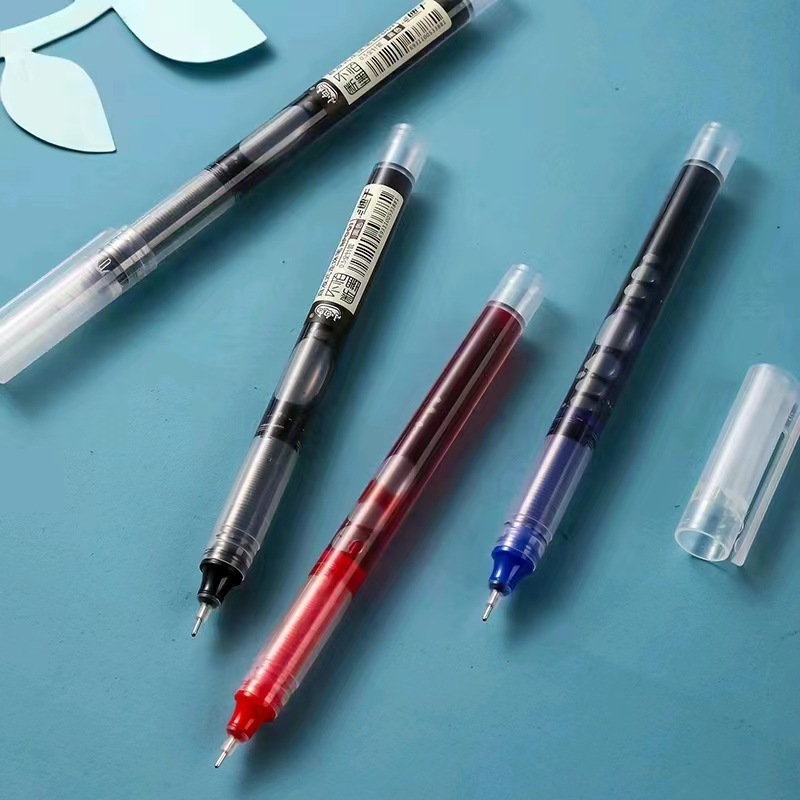 Free shipping direct liquid quick-drying ball pen full needle tube 0.5mm plastic student brush gel pen sign pen wholesale