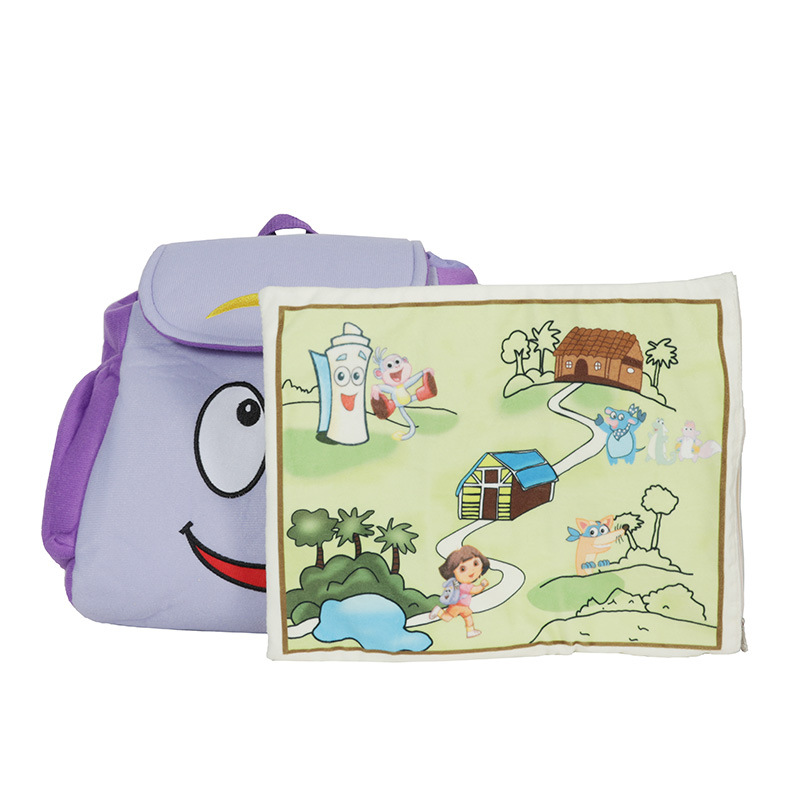 American animated Dora the Explorer backpack Dora map small backpack Primary School Junior High School High School University bag