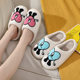 Thick bottom non-slip winter home Bad Rabbit love man cotton slippers women's men's lovers cartoon autumn and winter warm