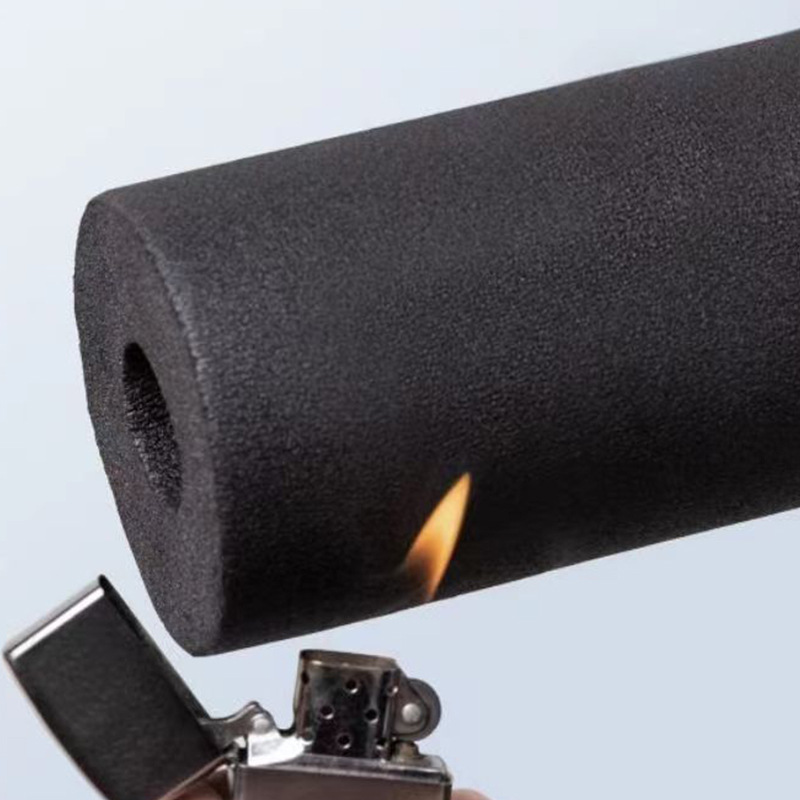 B1 grade flame retardant rubber insulation pipe opening self-adhesive tape aluminum foil fire pipe water pipe anti-freezing insulation pipe sleeve wholesale