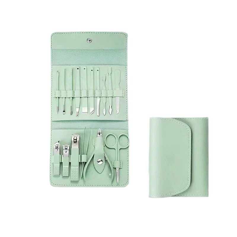 16-piece set of nail clippers high-end portable stainless steel eagle nose clippers manicure manicure pedicure knife suit nail clippers